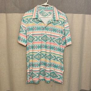 NEW Chubbies Shirt Oasis Aztec Large